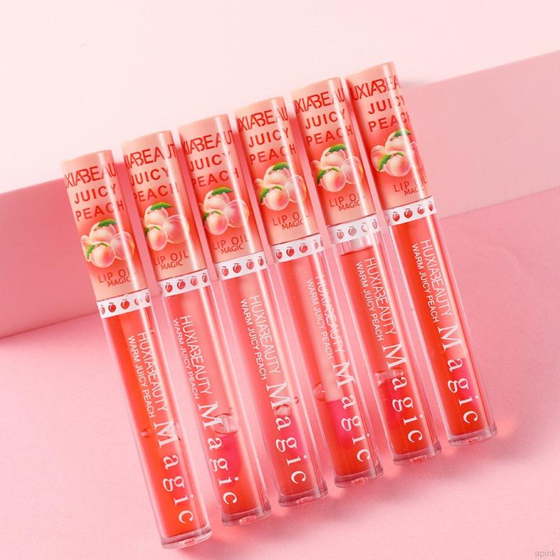 [Hàng mới về] Son Bóng Đổi Màu Không Dính Thành Cốc Lâu Trôi Hương Đào 6ml | BigBuy360 - bigbuy360.vn