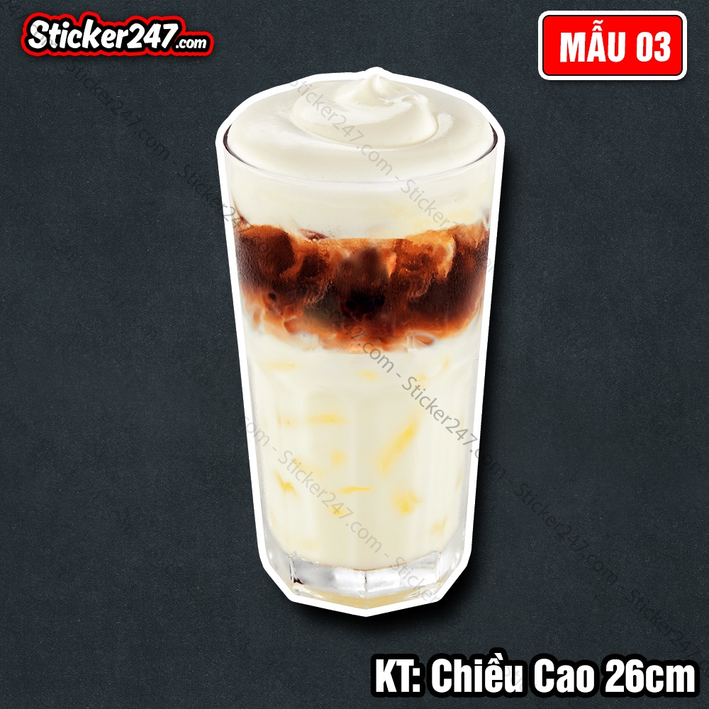 Decal Trang Trí Quán Cafe - Decor Quán Cà Phê 𝑭𝒓𝒆𝒆𝒔𝒉𝒊𝒑 Hình Thật Bắt Mắt - Decal Dán Tường, Kính, Tủ Quầy