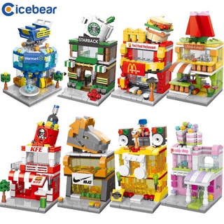 Bộ đồ chơi lắp ráp mô hình cửa hàng tự lắp ráp chất lượng cỡ nhỏ