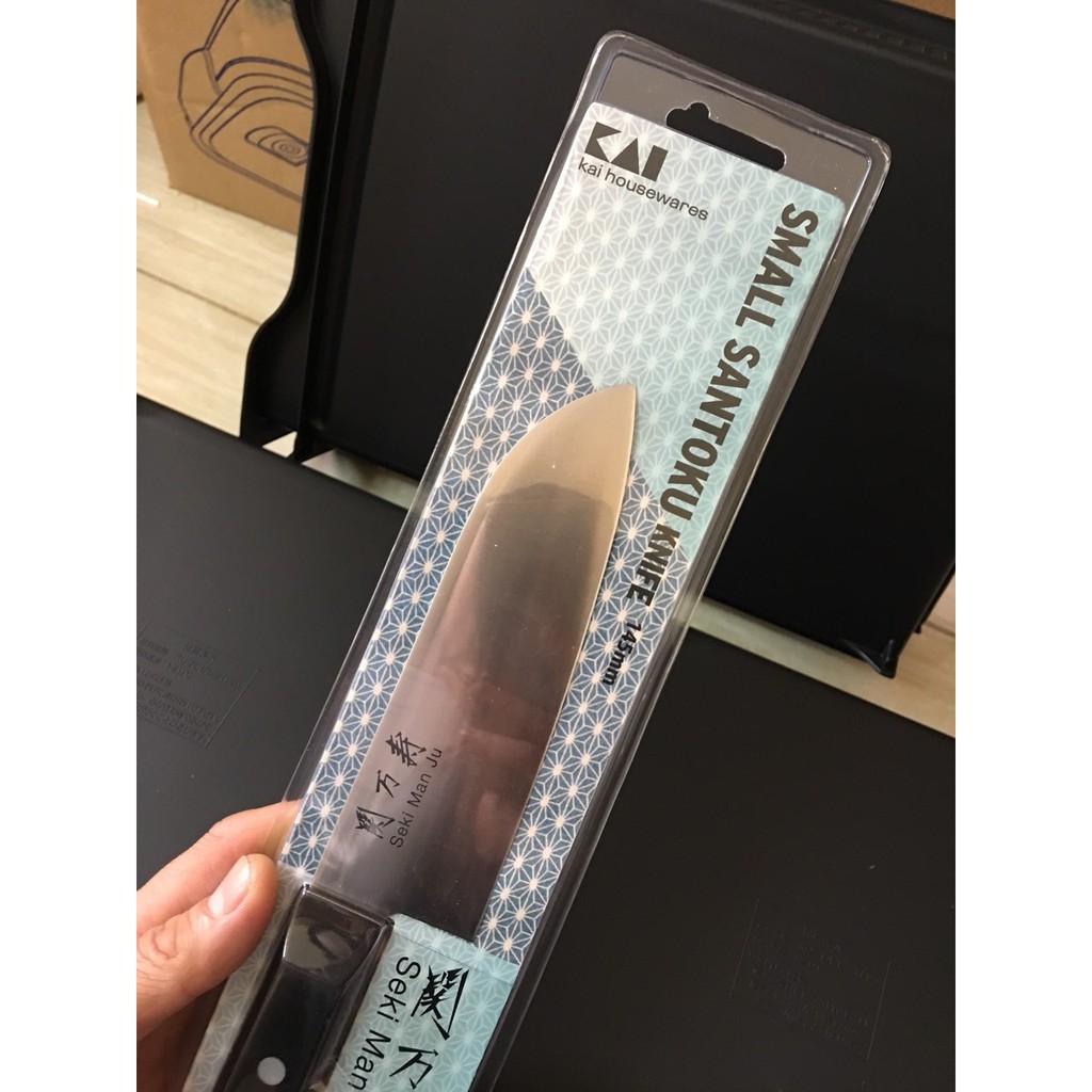 Dao bếp Nhật Bản cao cấp KAI Seki lưỡi 14,5cm cán nhựa ABS (Thép không gỉ)