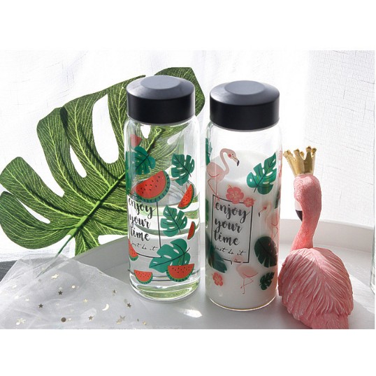 BÌNH THỦY TINH ENJOY YOUR TIME 500ML | BigBuy360 - bigbuy360.vn