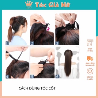 Tóc giả cột / Free ship 99k / Tóc giả cột thẳng 60cm