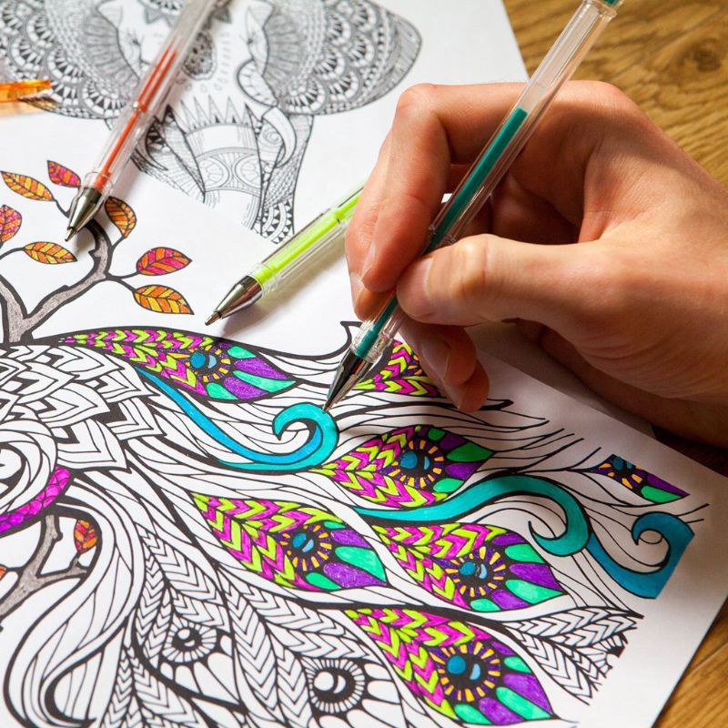 Set 100 Bút Mực Gel Nhiều Màu Sắc Dành Cho Trẻ Em Vẽ Tranh Nghệ Thuật