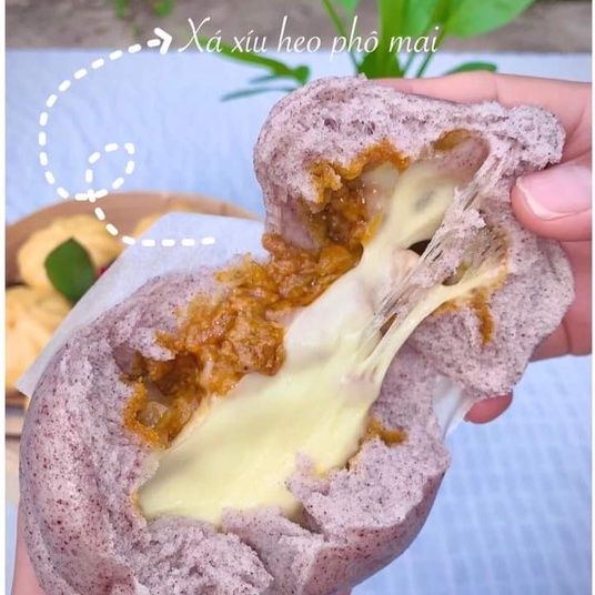 Bánh bao gạo lức đen 6 vị