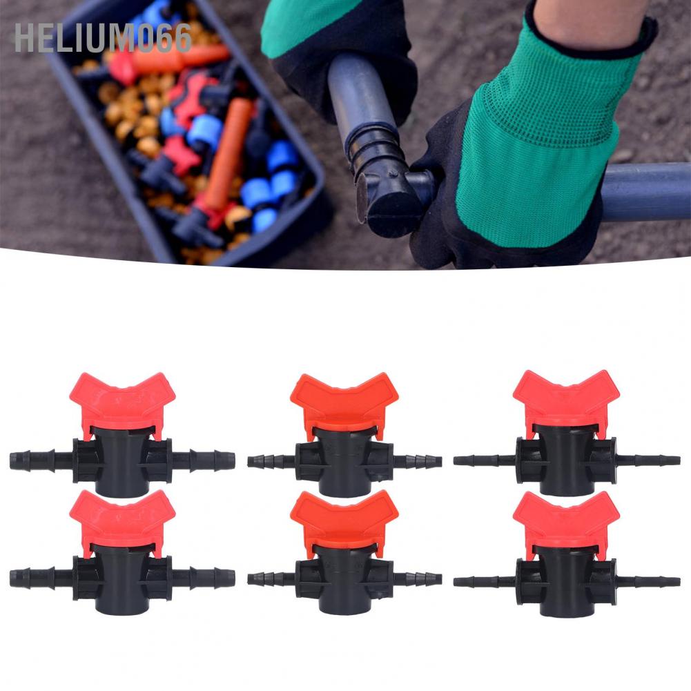 Helium066 2PCS Flow Regulator ABS Plastic Liquid Control Stop Valve Water Pump Straight Through