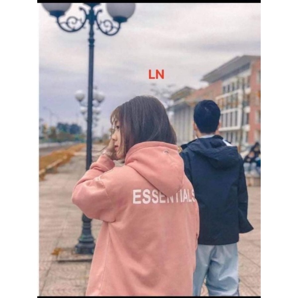 Áo hoodie ESS in lưng LN11