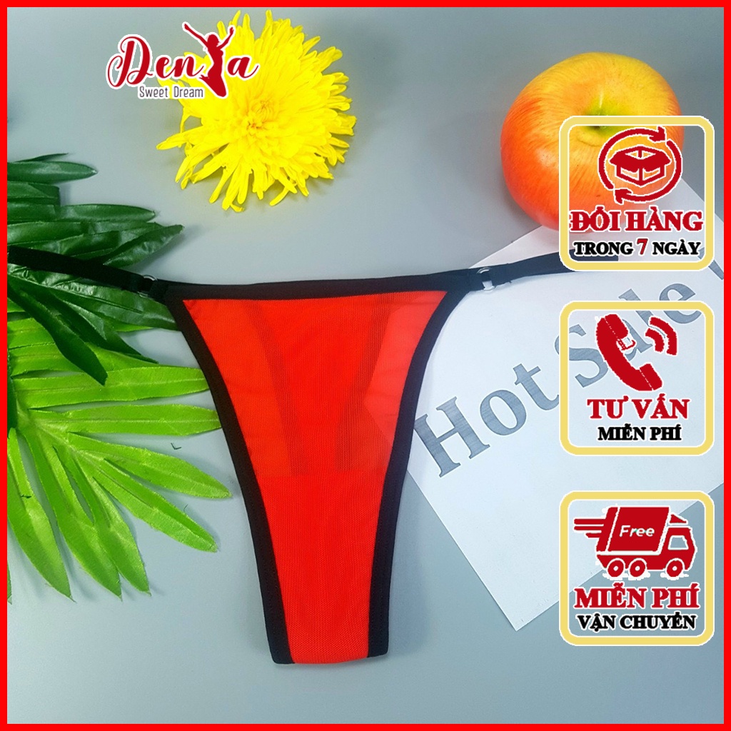 Quần nhỏ lọt khe DenYa chất lưới thoáng mát có rảnh chữ T tránh chéo dây độc đáo, QLLK10