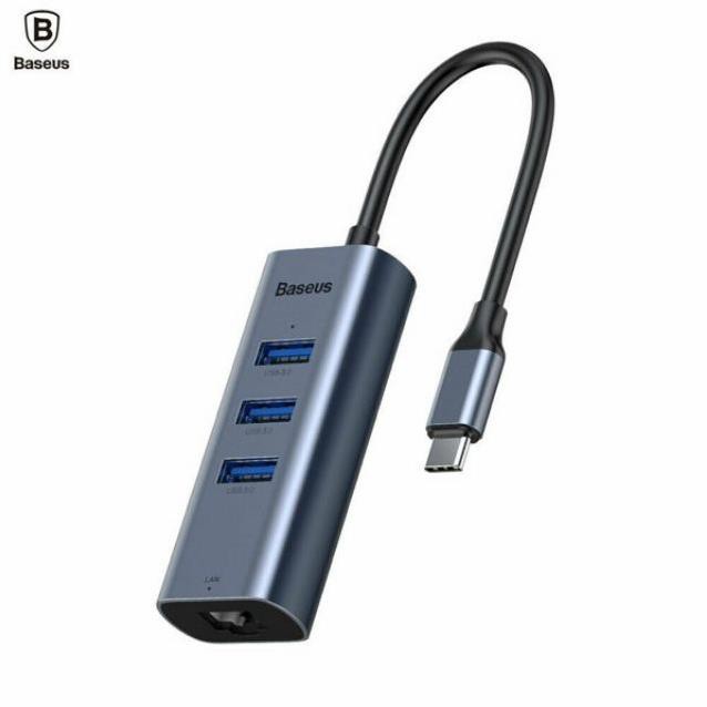 Cáp chuyển Baseus Enjoy Series Type C to USB 3.0 + Gigabit Network interface RJ45