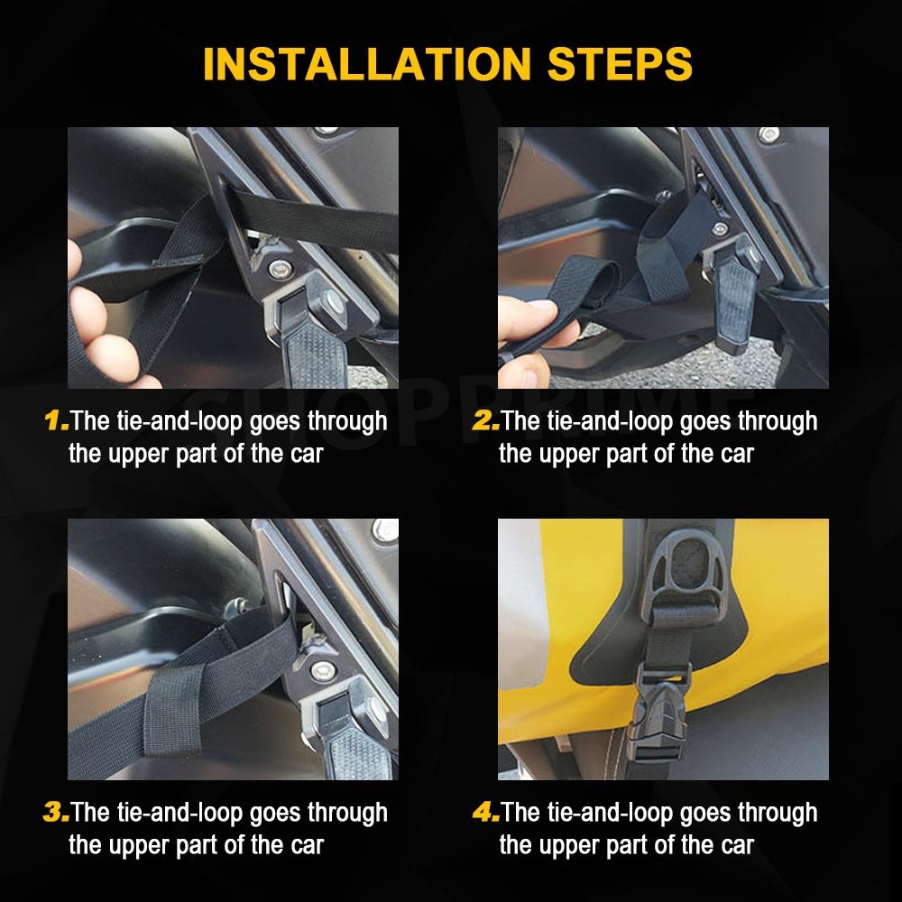 Túi Đựng Hành Lý Chống Thấm Nước 40L/60L/80L Gắn Đuôi Xe Mô Tô/Du Lịch