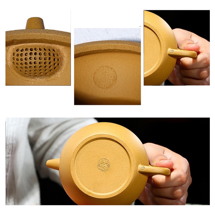 Ấm Tử Sa Nghi Hưng Biển Phúc Đại Khẩu 200 ml (Lọc tổ ong)