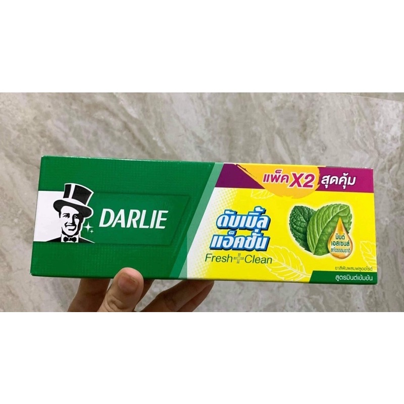 01 Hộp 2 Tuýp Kem Đánh Răng Ông Già DARLIE 150gr Thái Lan