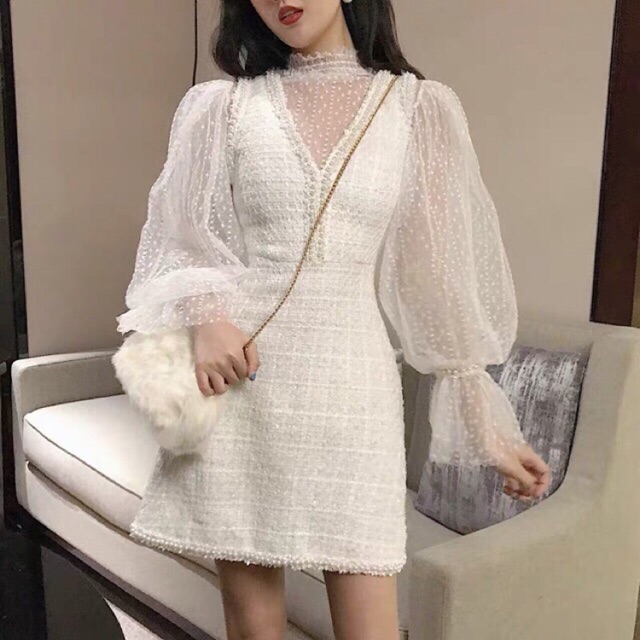Đầm ren cao cấp vhb1102