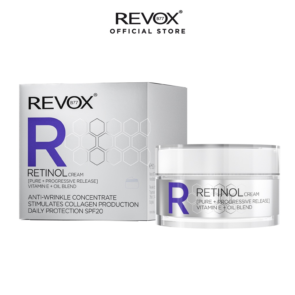 Kem dưỡng ngăn ngừa lão hóa chứa retinol cho da mặt Revox B77 R Retinol - 50ml