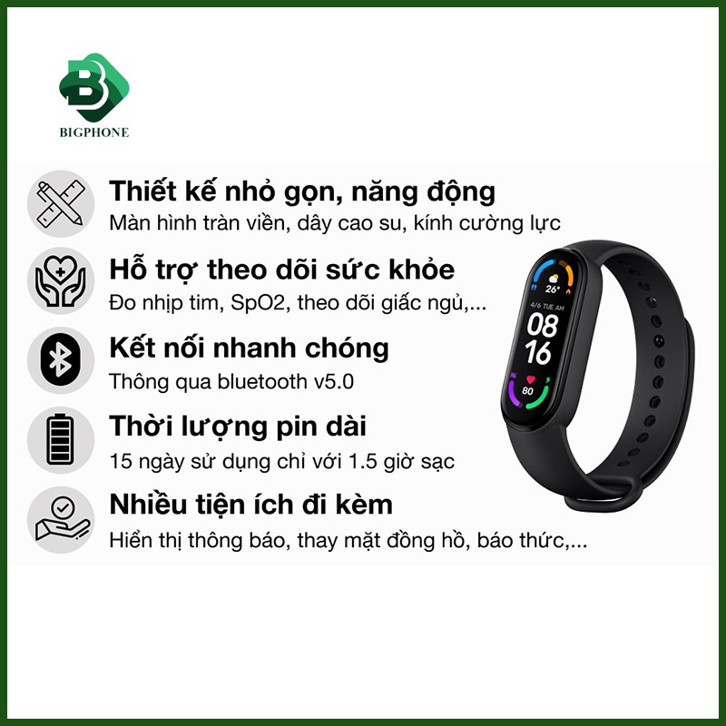 Vòng tay thông minh Miband 6 Xiaomi