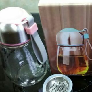 BÌNH PHA TRÀ CÁ NHÂN THỦY TINH 400ml