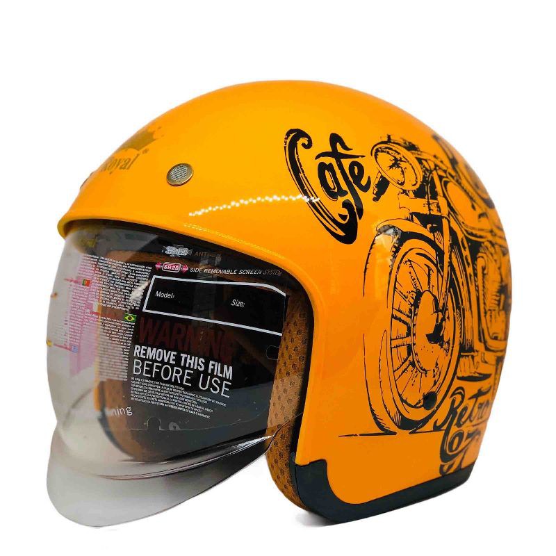 Nón bảo hiểm Royal M139 kính âm tem V7 cafe racer size M L XL