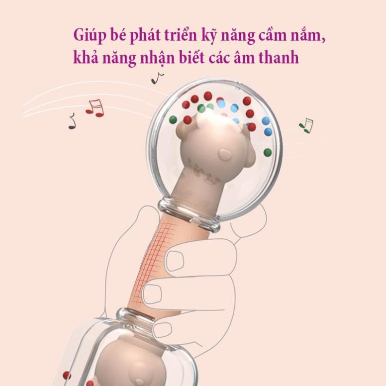 Bộ đồ chơi xúc xắc gặm nướu lục lạc cầm tay cho bé trẻ sơ sinh tiệt trùng siêu cao cấp có hộp đựng hình cá heo hộp 9 ct