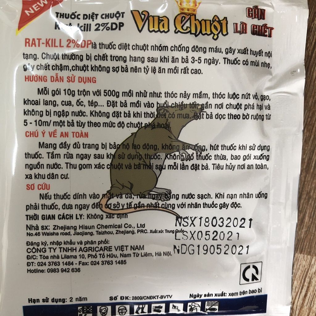 Bả diệt chuột sinh học; bả trừ chuột sinh học; bả diệt chuột; bả chuột diệt chuột chống đông máu