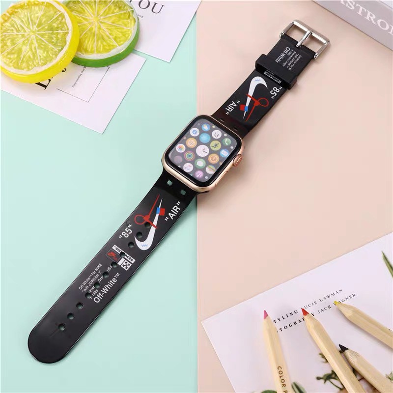 Dây Đeo Apple Watch Sport Band Hoạt Hình Dành Cho Series 6 5 4 3 2 1 SE Full Size 38/40/42/44mm topphukien