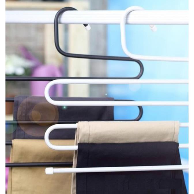móc treo quần 5 tầng thông minh (móc thép không rỉ) - HV Store 293