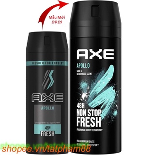 Xịt Khử Mùi 150Ml Axe Non Stop Apollo, tatpham88 Chất Lượng Tạo Nên Niềm Tin.