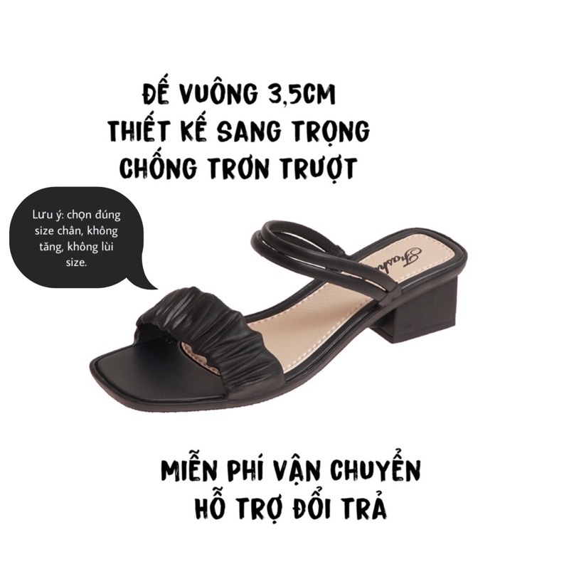 Dép quai hậu nữ quai ngang Dép nhựa đi mưa - Guốc nữ đi mưa thời trang nhựa mềm cao cấp chống nước đủ size 35-40