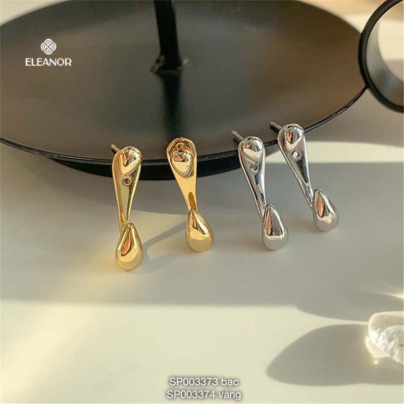 Bông tai nữ Eleanor Accessories hình giọt nước chuôi bạc 925 phụ kiện trang sức thời trang