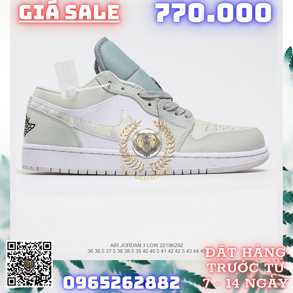 GIÀY SNEAKER MÃ SẢN PHẨM_Air Jordan 1 Low “White Camo” PHONG CÁCH ORDER + FREESHIP ➡️ gaubeostore.shop