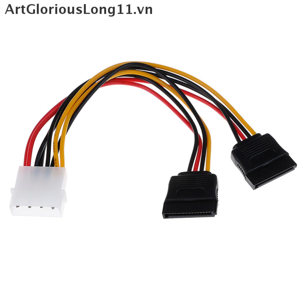 1 Bộ Chuyển Đổi Sata Y-Stromkabel 2x 4pin 15pin Buchse Sata Strom Vn