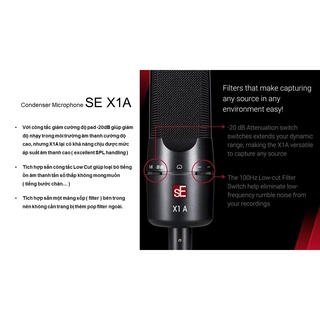 Micro thu âm condenser SE X1A