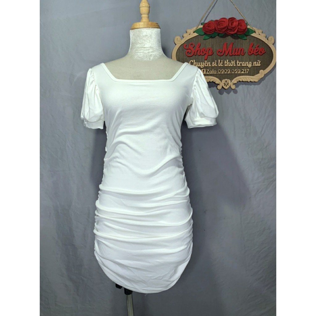 [MẪU MỚI] Đầm Body Nhún Sườn Cổ Chữ U Thun Borip Thích Hợp Mặc Đi Tiệc Đi Làm Đi Chơi Phù Hợp Với Mọi Phong Cách | BigBuy360 - bigbuy360.vn