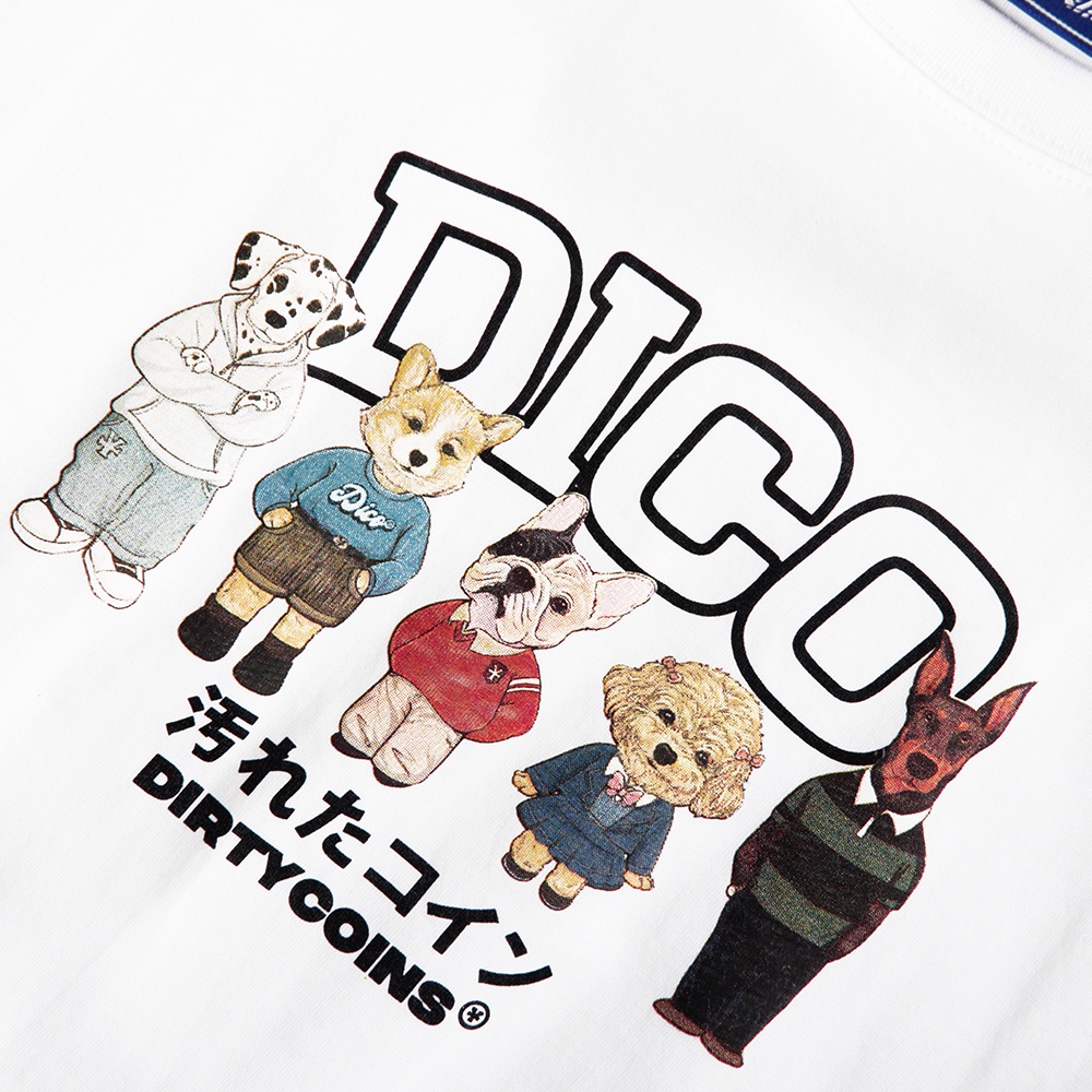 DirtyCoins Áo thun Puppies Hangouts T-shirt - White