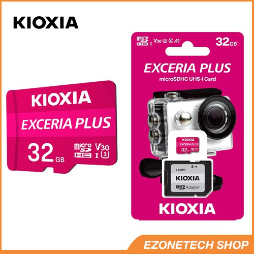 Thẻ Nhớ MicroSD Kioxia Plus 4K Video Tốc Độ 100MB/s Chính Hãng