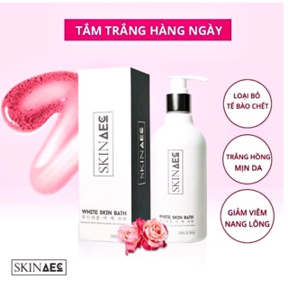 Sữa tắm trắng tẩy tế bào chết hằng ngày SKINACE White Skin Bath chính hãng