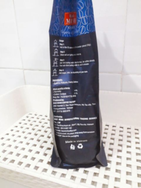 Cà phê pha phin Bảo Minh số 1 gói 500gram - Loại đặc biệt