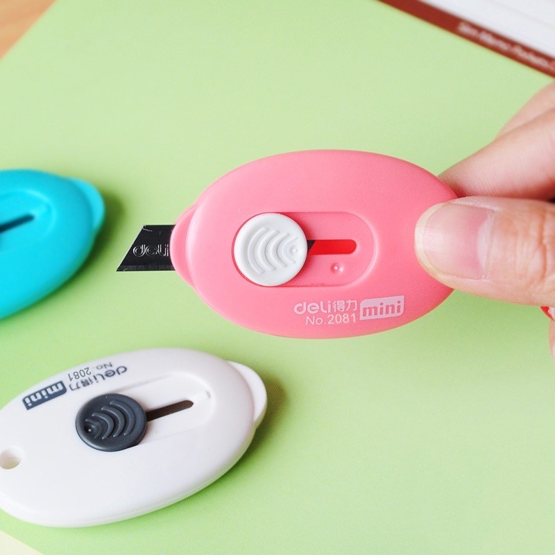 Dao Cắt Giấy Mini Nhiều Màu Sắc Tiện Dụng Cho Trường Học