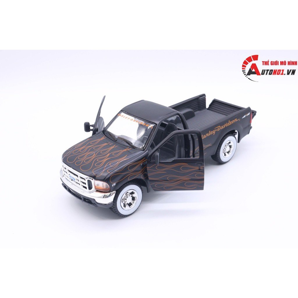 MÔ HÌNH BÁN TẢI HARLEY FORD F350 SUPER DUTY PICKUP 1999 1:24 - FXSTB NIGHT TRAIN 2002 1:24 MAISTO 3035