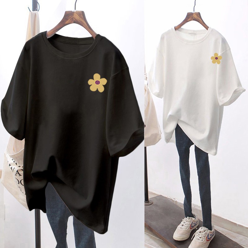 NRVP Áo Thun Nữ Tay Ngắn In Hình Chuột Mickey Trẻ Trung