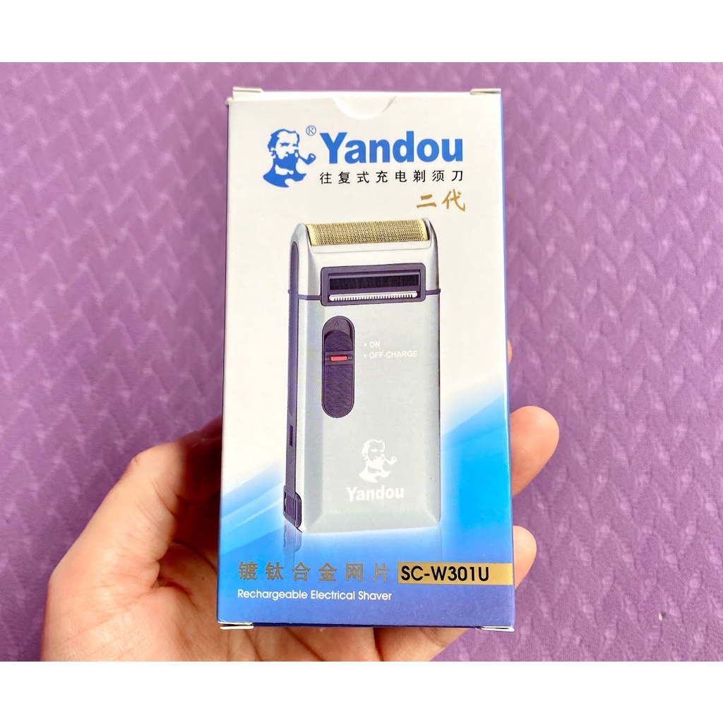 Máy cạo râu Yandou SC-W301U tặng kèm bao da