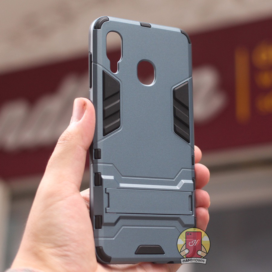 Ốp Lưng Cho Samsung Galaxy M10s iRON - MAN Nhựa PC Cứng Viền Dẻo Chống Sốc