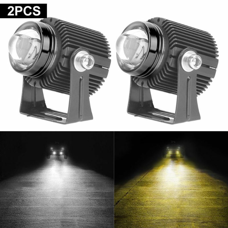 Bóng đèn bi cầu led đèn trợ sáng Bi cầu mini sáng 2 màu Vàng Trắng thiết kế mới giá 1 bóng