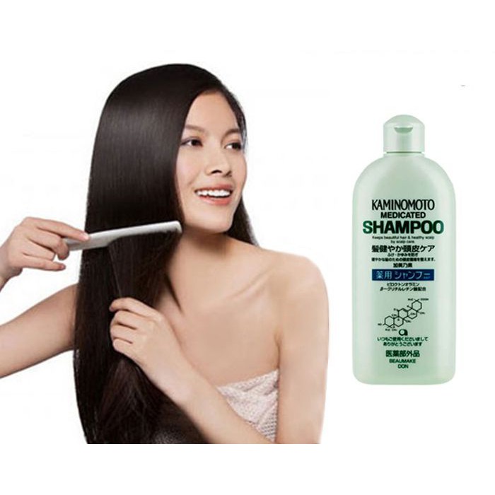 Dầu gội, Xả kích thích mọc tóc Kaminomoto Medicated Shampoo