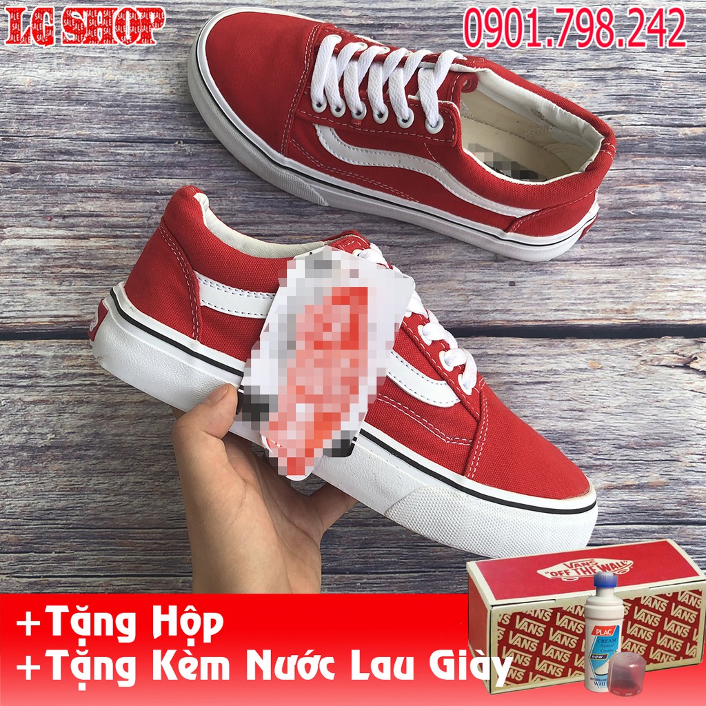 [Freeship] Giày Thể Thao Vans  Old Skool Đỏ Tươi [Ảnh Thật] | BigBuy360 - bigbuy360.vn