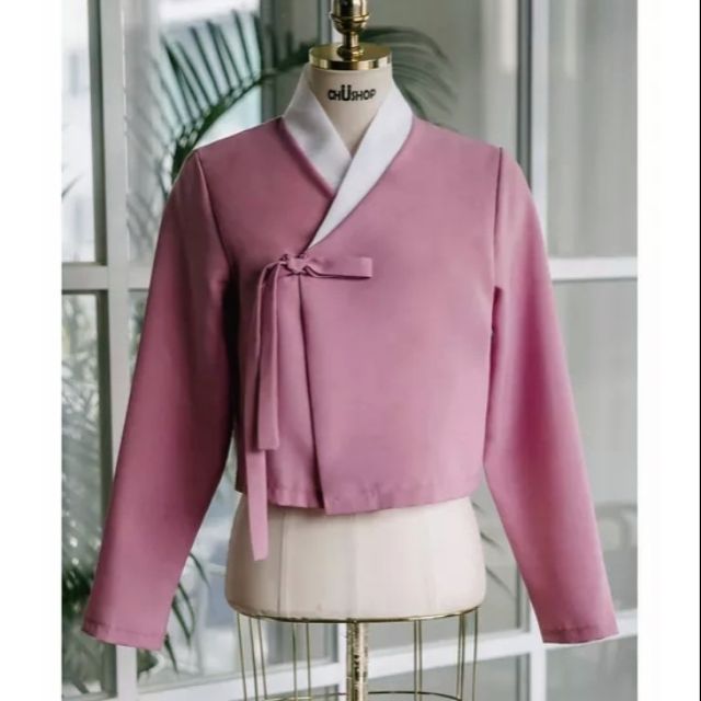 Áo hanbok cách tân tay dài