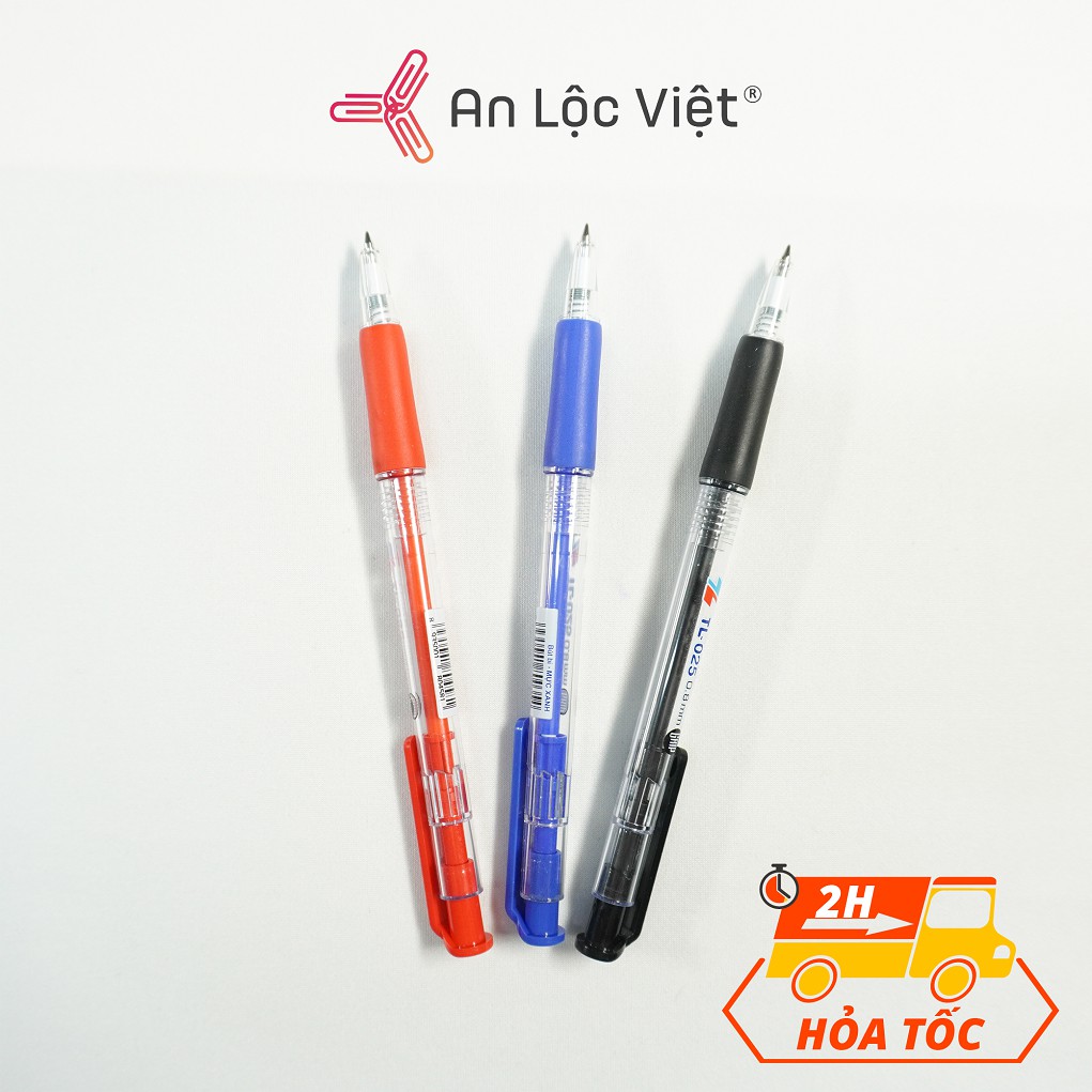 Bút bi Thiên Long TL-025 0.8mm - Mực xanh/đỏ/đen