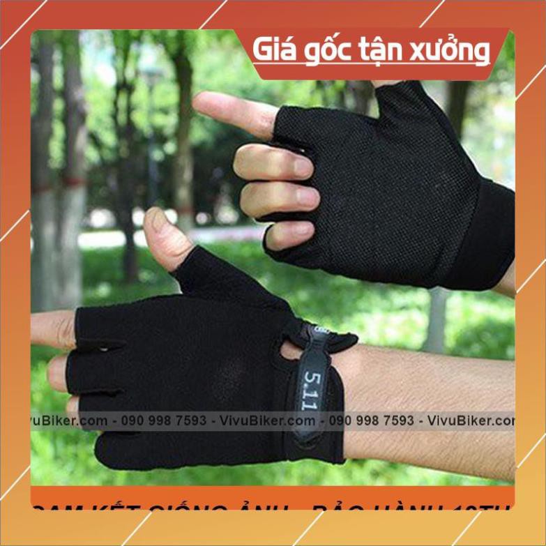 [Giống ảnh] [GIÁ KHO] Găng tay 511 cụt ngón chiến thuật, găng tay xe máy, đi phượt, găng tay tập gym