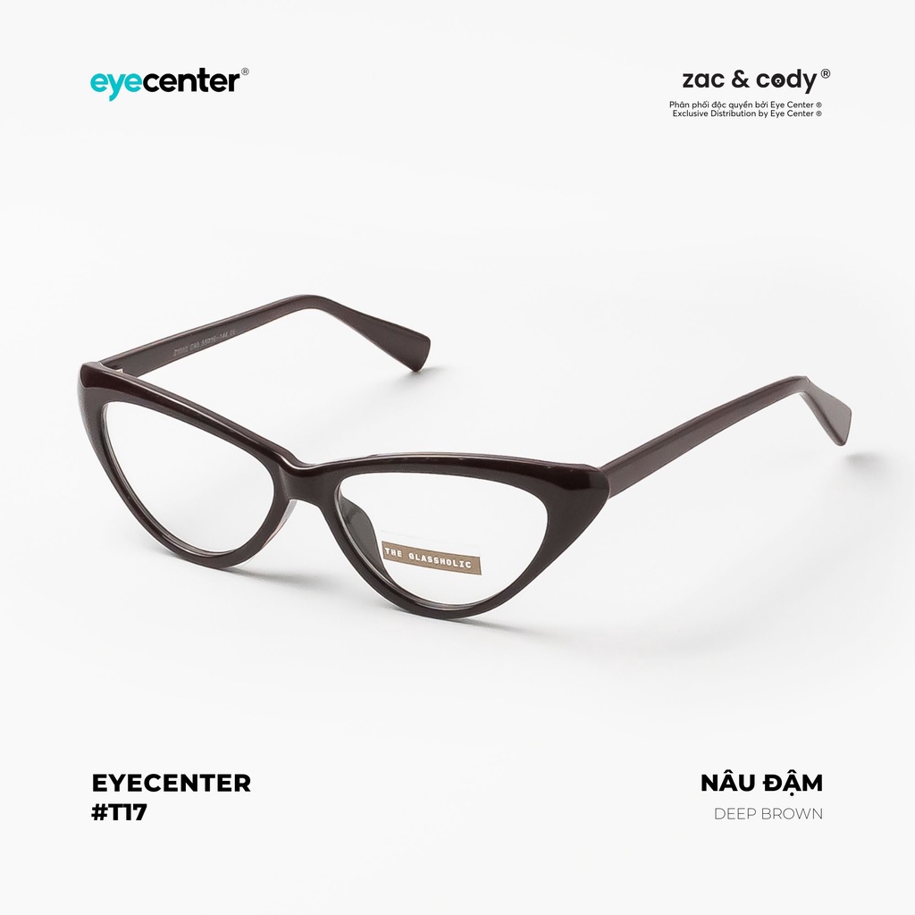 Gọng kính cận mắt mèo nữ chính hãng ZAC&CODY A98S lõi thép chống gãy cao cấp nhập khẩu by Eye Center Vietnam