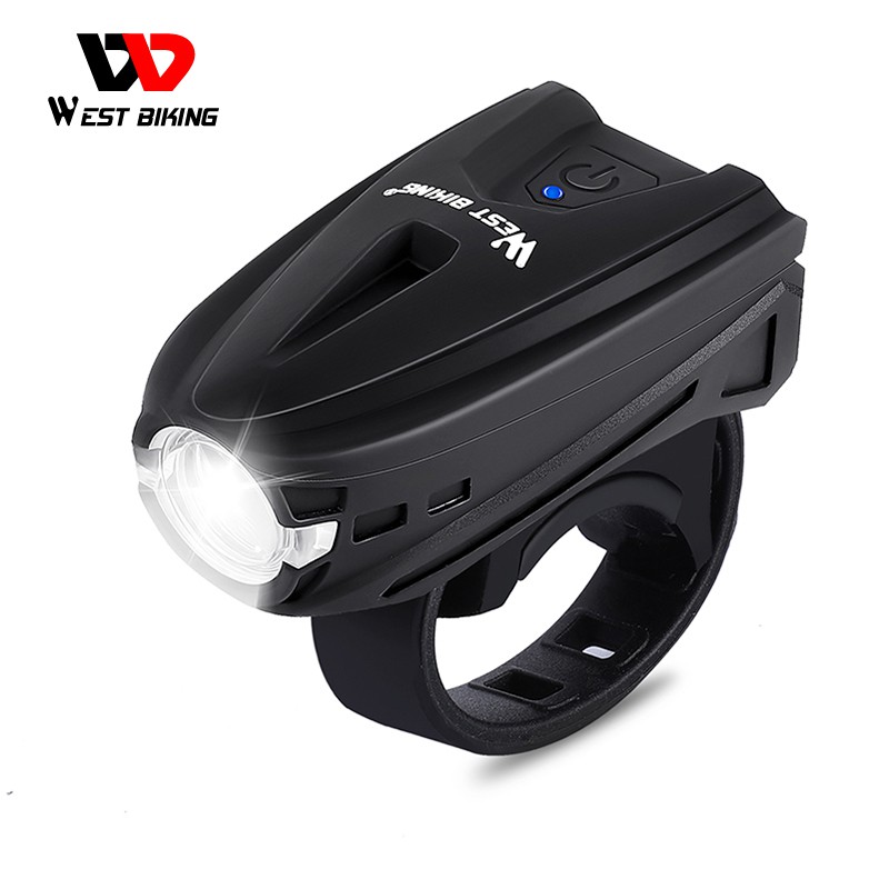 Đèn pin cảm ứng WEST BIKING gắn phía trước xe đạp leo núi gấp gọn
