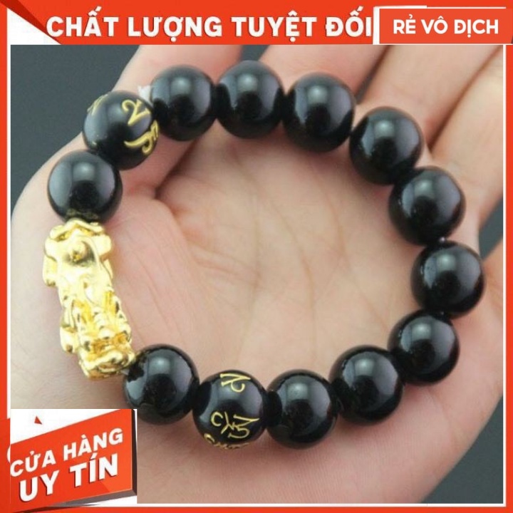 Vòng Đeo Tay Chuỗi Hạt Tỳ Hưu Hạt 10 Ly Phong Thuỷ - Tài Lộc - May Mắn