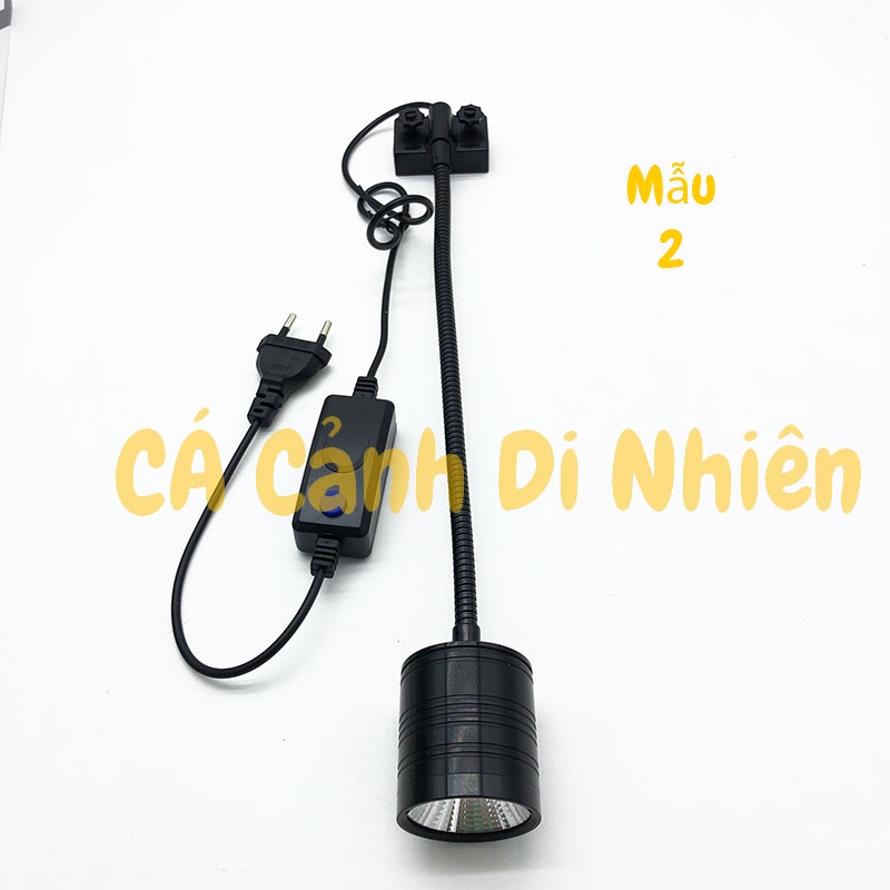 Đèn led thủy sinh BIOTOP đổi màu 3 chế độ đèn rọi kẹp thành hồ cá SD-300 5W 7W 10W